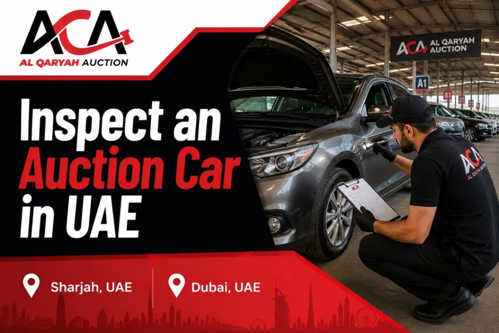 inspect an auction car in UAE